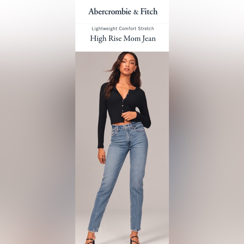 Abercrombie & Fitch High Rise Mom Jean